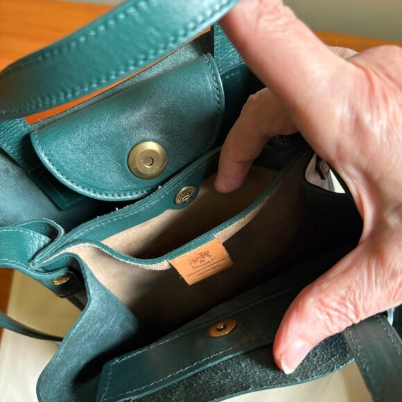 Il Bisonte Bucket Bag Forest Green - Picture 9 of 10